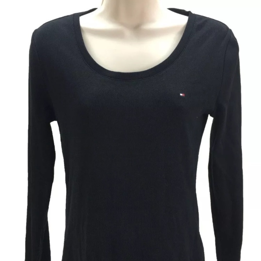 Tommy Hilfiger Long Sleeve Scoop Neck Casual Shirt